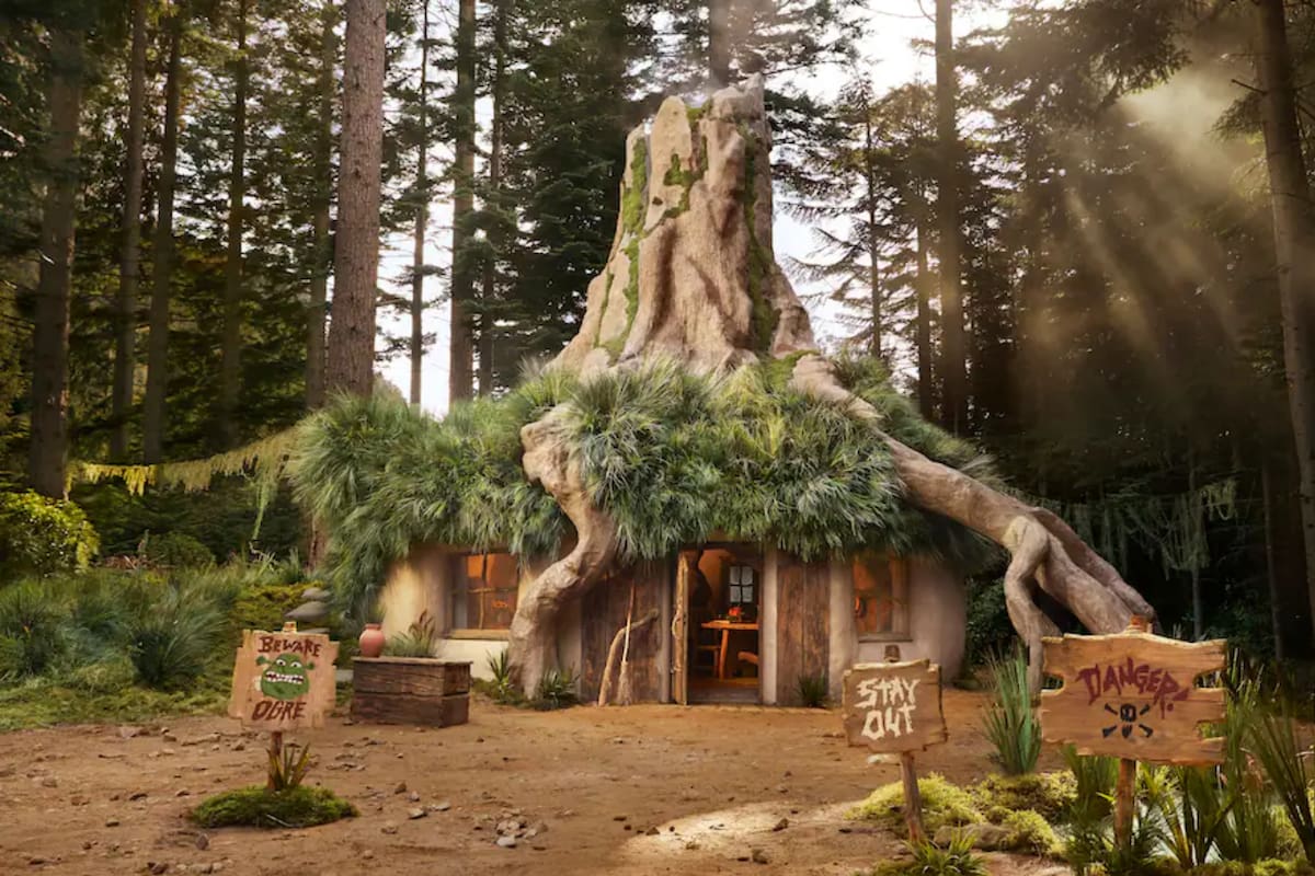 La casa es una réplica exacta de la que aparece en el film animado (Foto Airbnb)