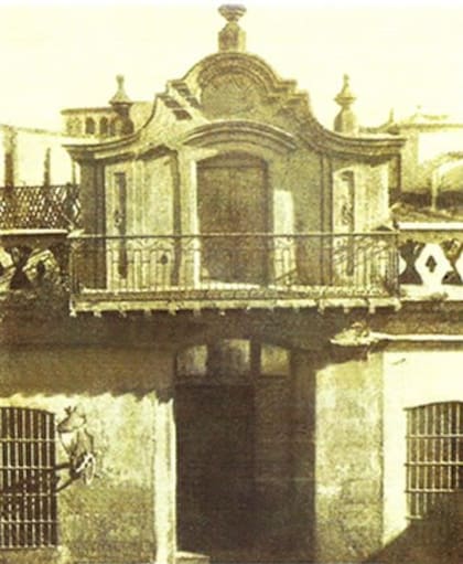 La casa natal de Belgrano, sobre la avenida homónima al 430, demolida a inicios del XX (Foto: cultura.gob.ar)