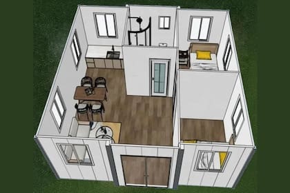 La casa portátil tiene un diseño fácil de desplegar para que se pueda montar y desmontar con comodidad (Amazon)