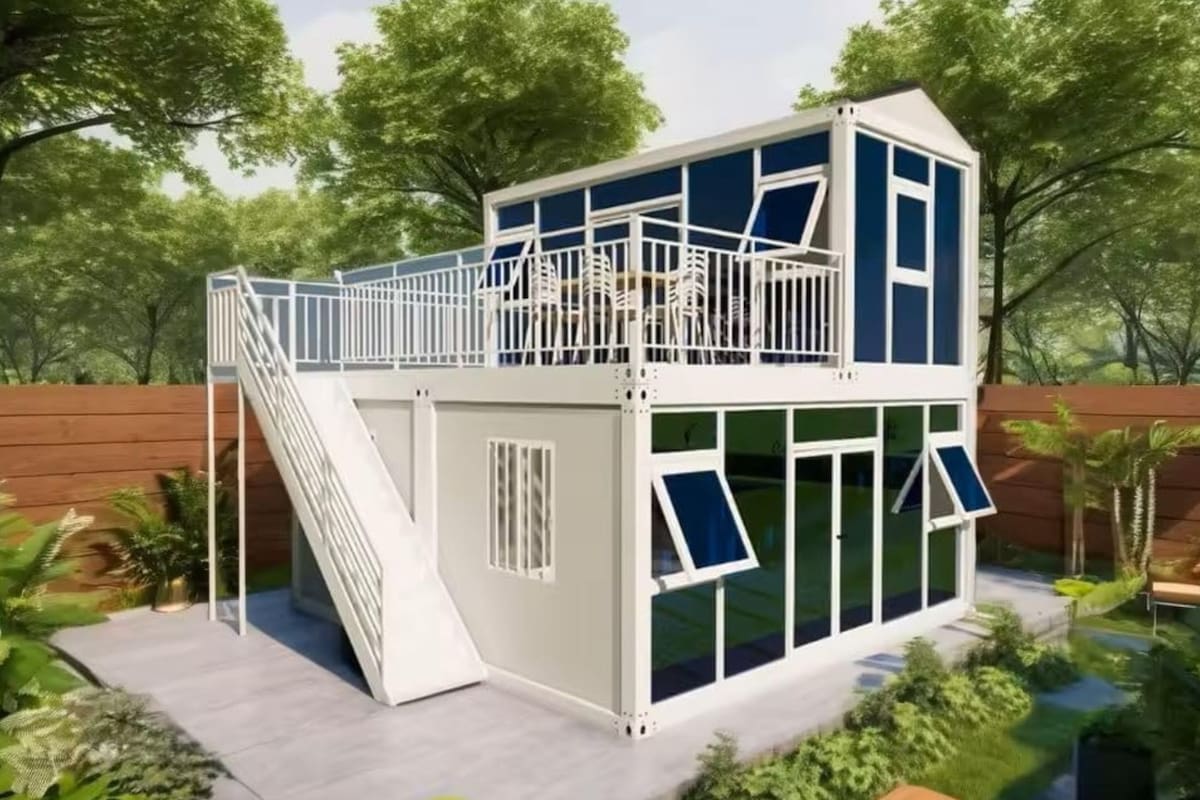 La casa prefabricada de la marca SEQ puede tener un máximo de hasta seis dormitorios (Amazon/SEQ)