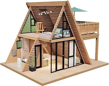 La casa prefabricada estilo tienda de acampar es personalizable y expandible (Amazon)