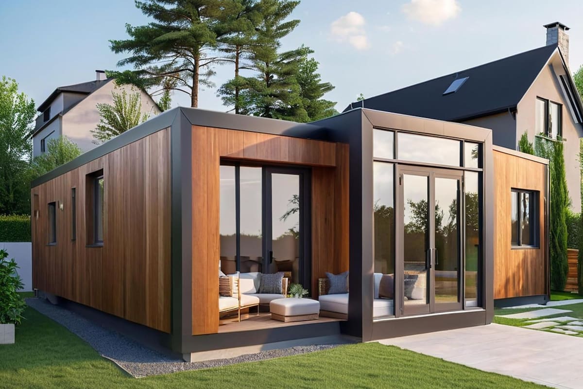 La casa prefabricada por menos de US$23 mil cuenta con 2 dormitorios y es personalizable (Amazon)