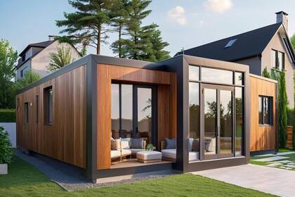 La casa prefabricada por menos de US$23 mil cuenta con 2 dormitorios y es personalizable (Amazon)