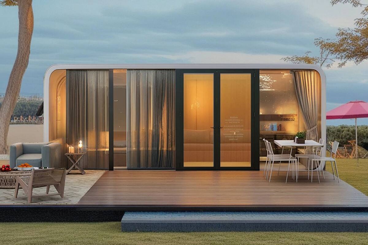 La casa prefabricada tipo cápsula se instala en pocas horas