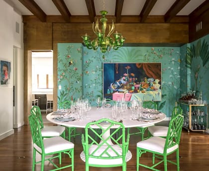 La casa que fue de Sophie Turner y Joe Jonas tenía un comedor con decoración inspirada en Miami