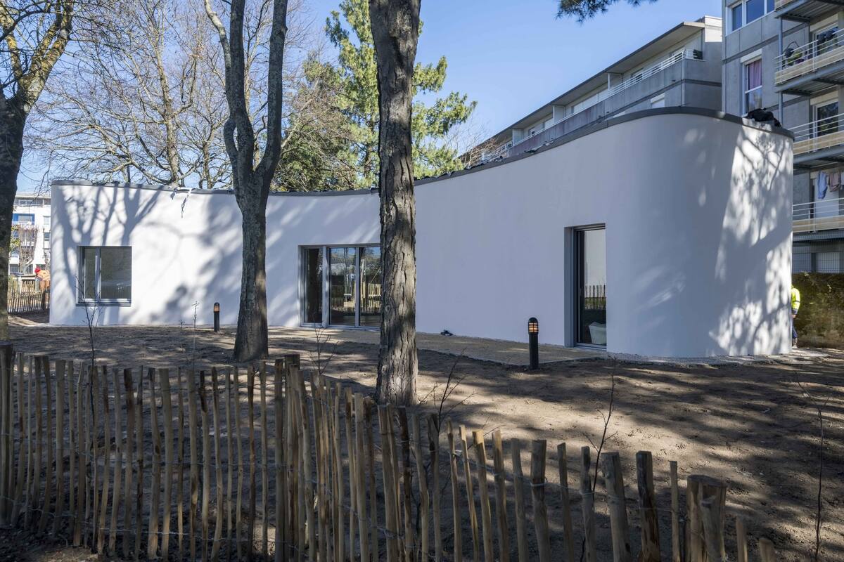 La casa terminada; tiene 95 metros cuadrados