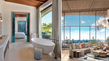 La casa tiene fabulosas vistas al agua