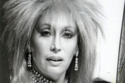 La Casán en los tiempos de Monumental Moria, uno de sus éxitos televisivos de la década del '80