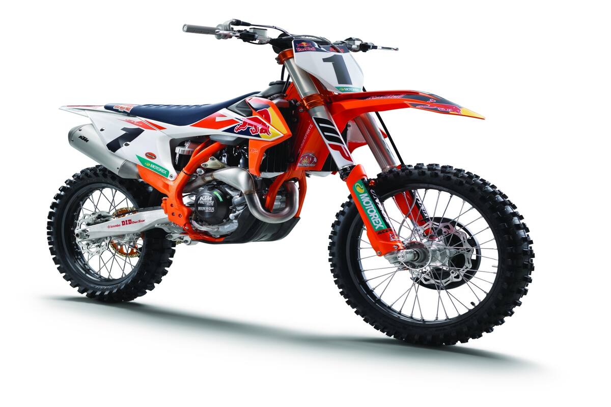 La casi invencible KTM SX-F 450 Factory Edition de Motocross