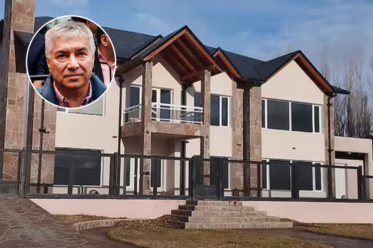 La casona de dos plantas en El Calafata donde Lázaro Báez pasa sus días con prisión domiciliaria; toma fuerza un pedido para que el empresario regrese a la cárcel para cumplir la pena por lavar dinero