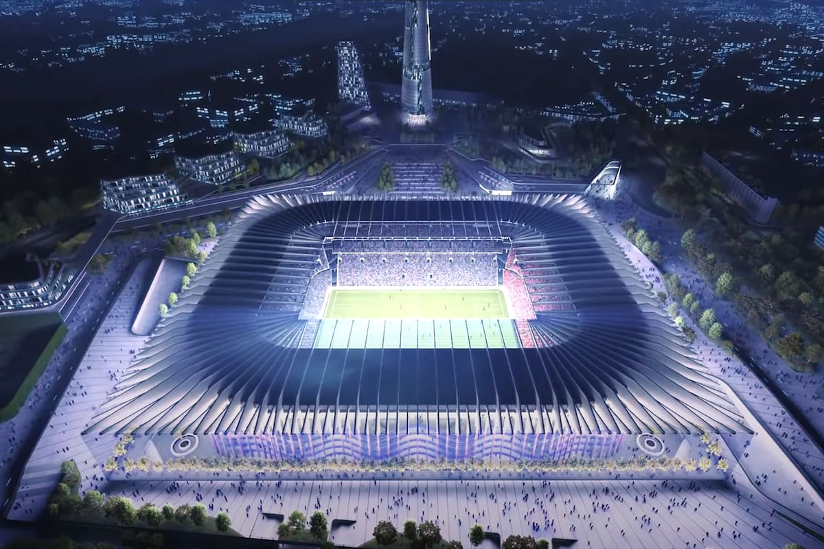 La Catedrale de Milán, como se vería en un partido nocturno - Imagen digitalizada