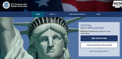 La CBP actualizará el sitio web de la solicitud del ESTA