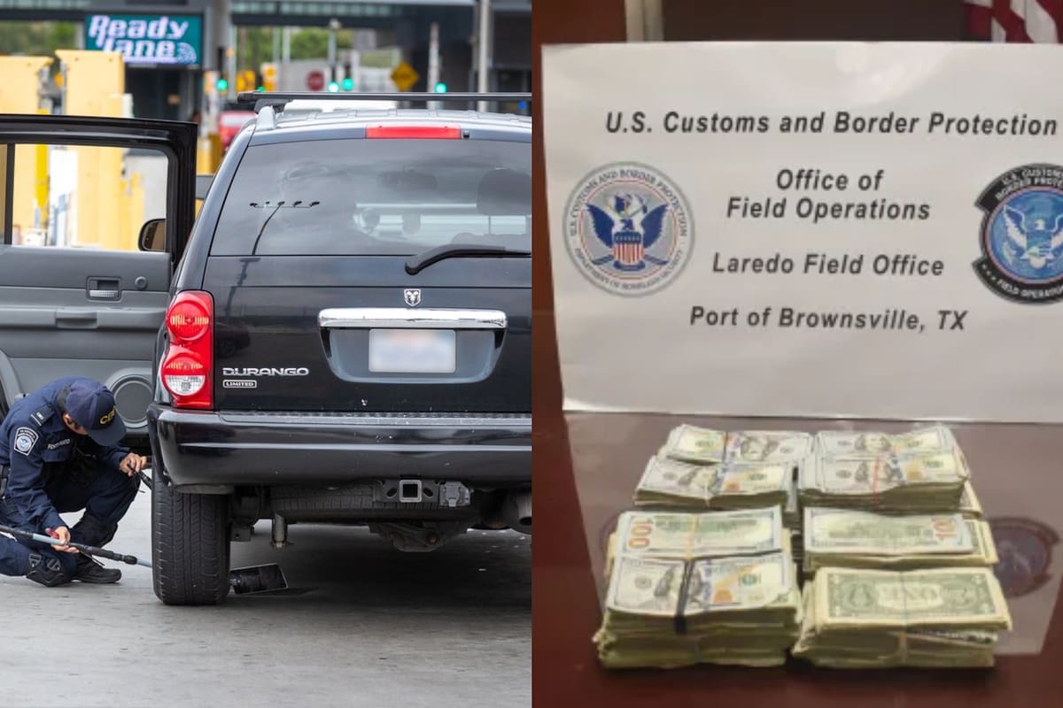 La CBP incautó más de 70.000 dólares en Texas y detuvo al conductor