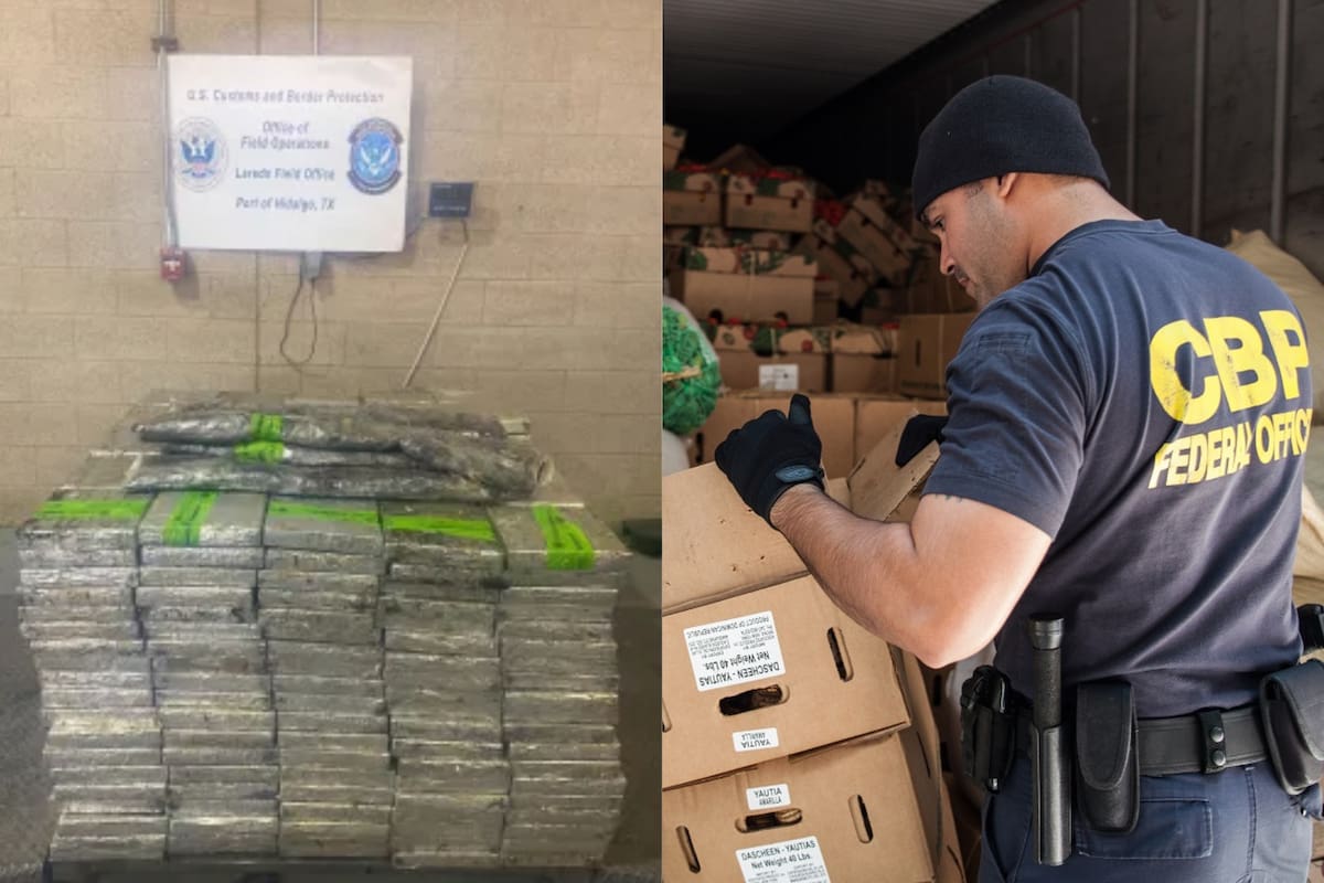 La CBP realizó una importante incautación de droga en el cruce internacional de Pharr, Texas