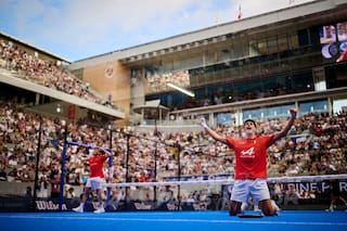 La final del Premier Padel en París: de los toques mágicos de Tapia al punto infernal de Galán