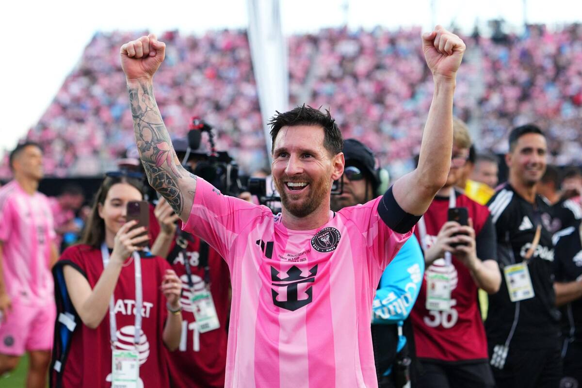 La celebración de Lionel Messi en Inter Miami: el capitán fue el estandarte del primer título de la MLS para la franquicia