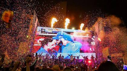 La celebración en Caracas tras saberse el resultado