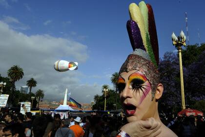 La celebración por los 20 años de la primera marcha del Orgullo Gay en la Argentina, en 2012