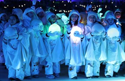 La ceremonia de clausura de los Juegos Olímpicos de invierno en Pyeongchang