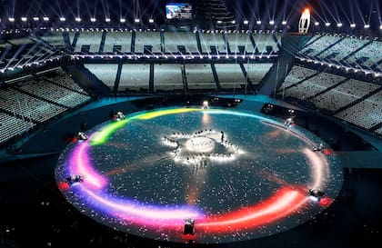 La ceremonia de clausura de los Juegos Olímpicos de invierno en Pyeongchang