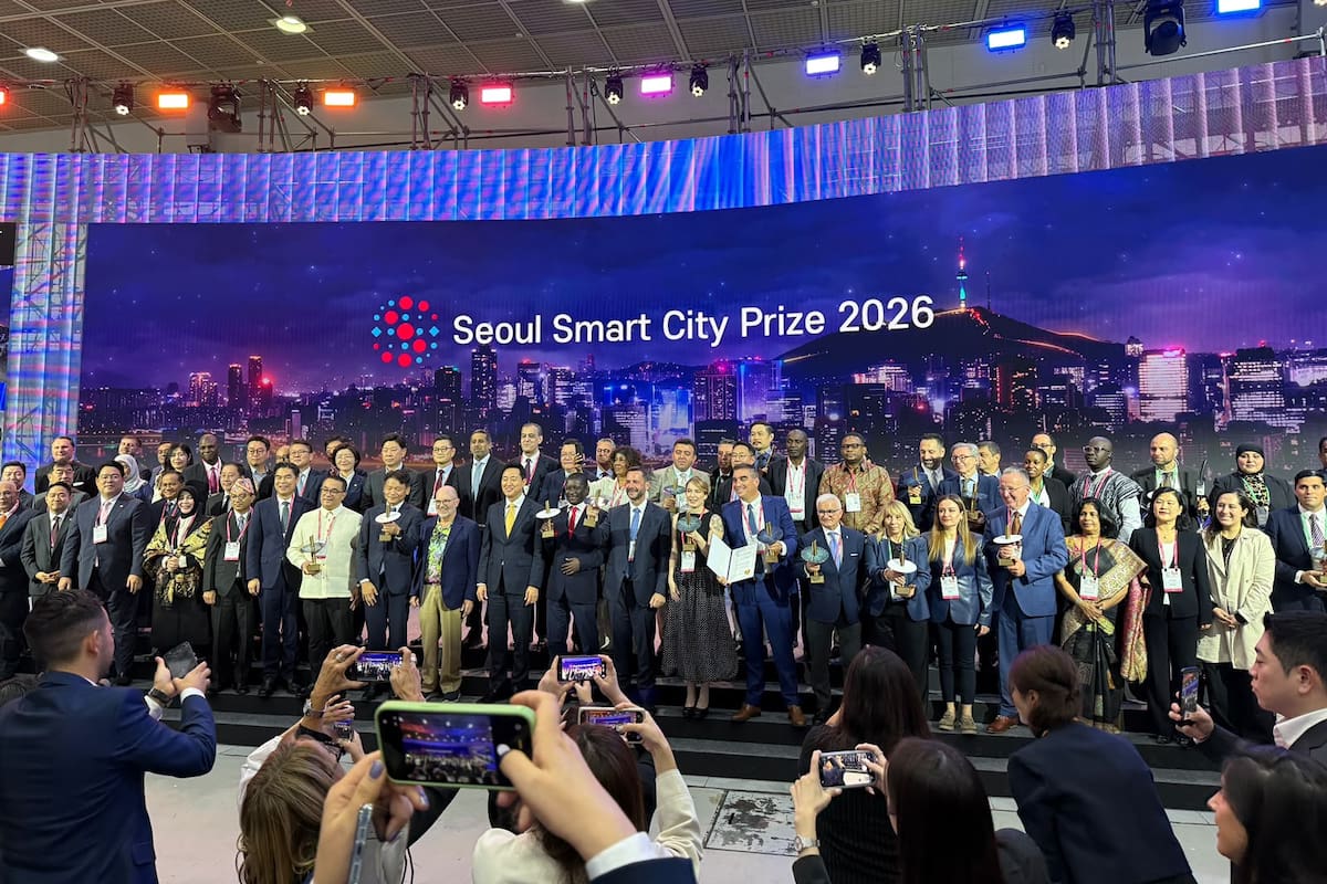 La ceremonia de entrega de los Seoul Smart City Prize reunió en la capital surcoreana a representantes de gobiernos locales reconocidos por proyectos de innovación, tecnología y transformación digital