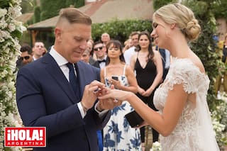 Entramos a la boda de Fantino: una pareja que llamó la atención y el gesto del novio que emocionó a todos