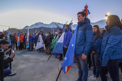 La ceremonia inaugural de los Juegos en Ushuaia
