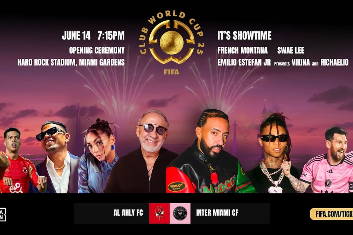 La Ceremonia Inaugural del Mundial de Clubes tendrá varios artistas en escena y luego, el primero partido