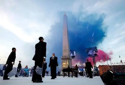 La ceremonia inaugural se realizó en la plaza de la Concordia, en el centro de París