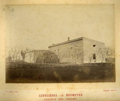 La cervecería de Neumeyer en sus primeros años.
