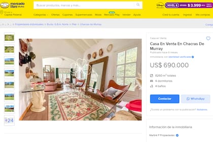 La casa de la China Suárez, ubicada en un exclusivo barrio de Pilar, que puso en venta