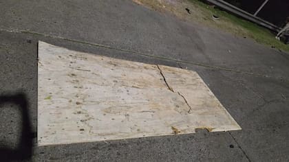 La chapa que mató al joven en Mar del Plata.
