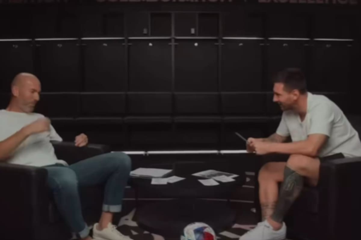 La charla de Messi con Zidane
