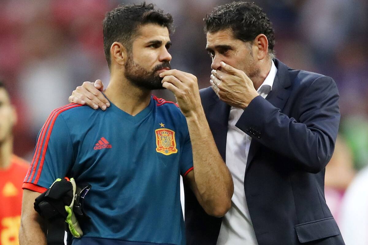 La charla entre Diego Costa y Fernando Hierro; el delantero le advirtió al técnico que uno de sus compañeros fallaría el penal