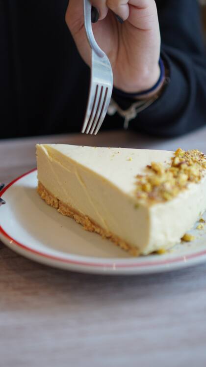 La cheesecake de pistachos, una de las más pedidas