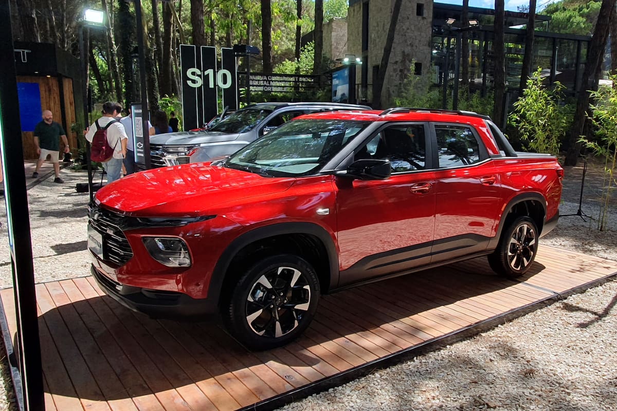 La Chevrolet Montana RS, en el stand de la marca en Cariló