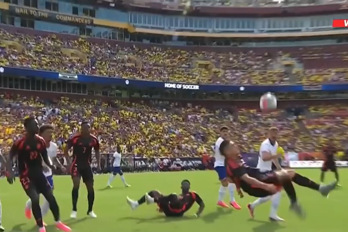 La chilena de Rafael Santos Borré se transformará en el 2-0 de Colombia (fue 5-1) ante Estados Unidos, en un amistoso previo a la Copa América de los Estados Unidos