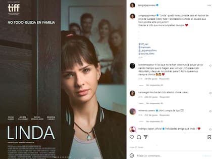 La China contó que su película "Linda" fue seleccionada para el Festival Internacional de Cine de Toronto (Foto: Instagram @sangrejaponesa)