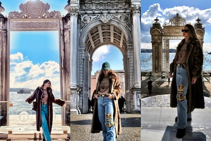 La China Suárez aprovechó para turistear en Estambul