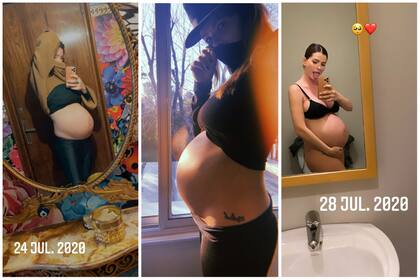 La China Suárez compartió imágenes de la dulce espera de Amancio (Fotos: Instagram @sangrejaponesa)