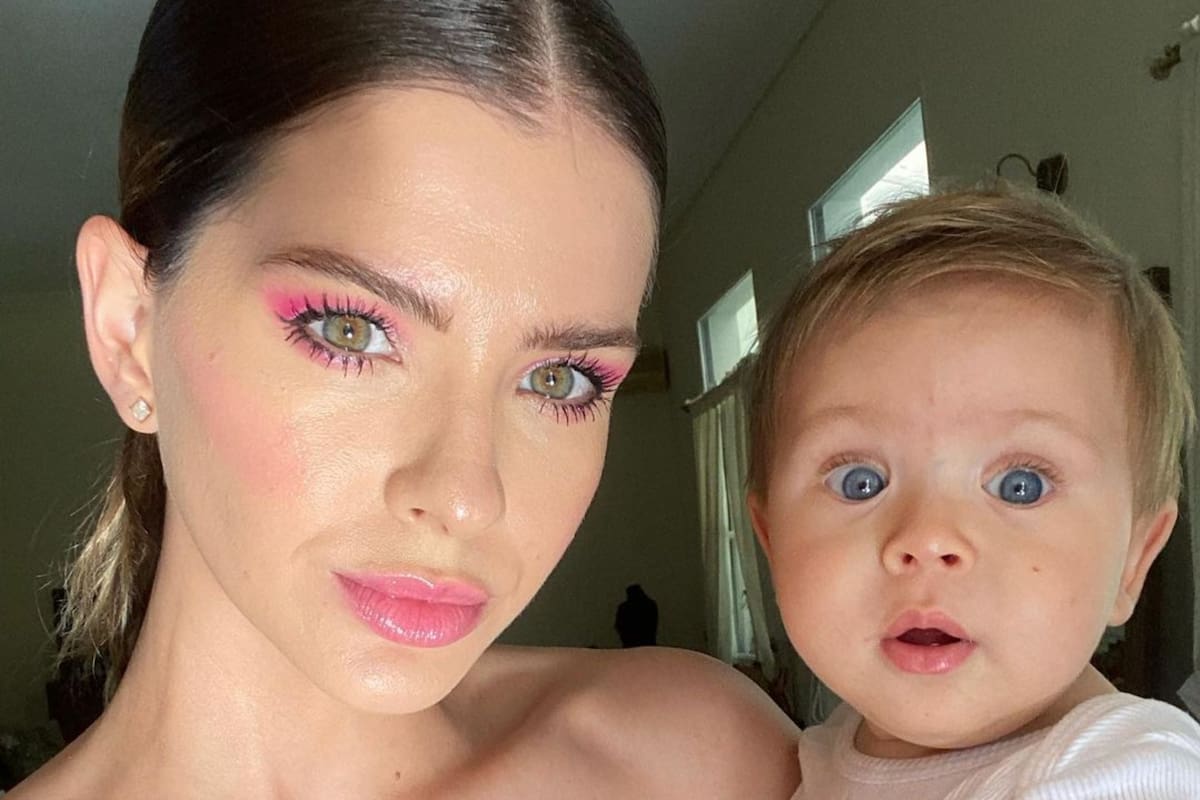 La China Suárez con Amancio, su hijo menor