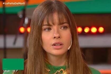 La China Suárez confesó a Jey Mammon en La Peña de Morfi que detesta que le hagan ciertos cuestionamientos en redes sociales