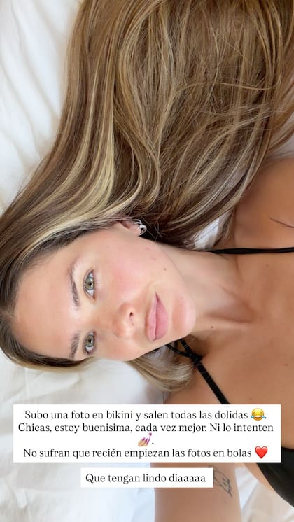 La China Suárez contundente con los haters (Foto: Captura Instagram/@sangrejaponesa)