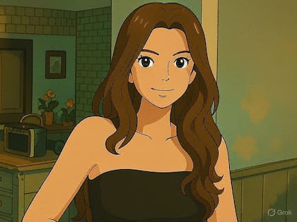 La China Suárez en el modo "Studio Ghibli"