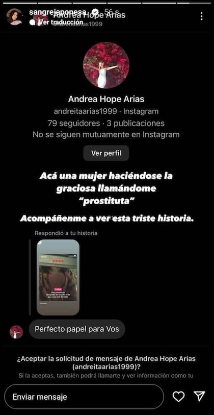 La China Suárez estalló de furia con el comentario de una usuaria de Instagram (Foto: IG @sangrejaponesa)