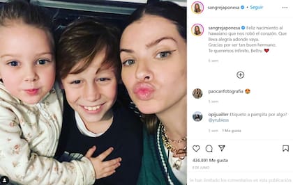 La China Suárez felicitó el cumpleaños a Beltrán, el hijo de Pampita y Benjamín Vicuña.
