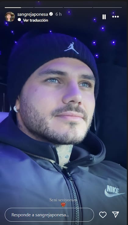 La China Suárez le dedicó un "te amo" en turco a Mauro Icardi (Captura: Instagram @sangrejaponesa)