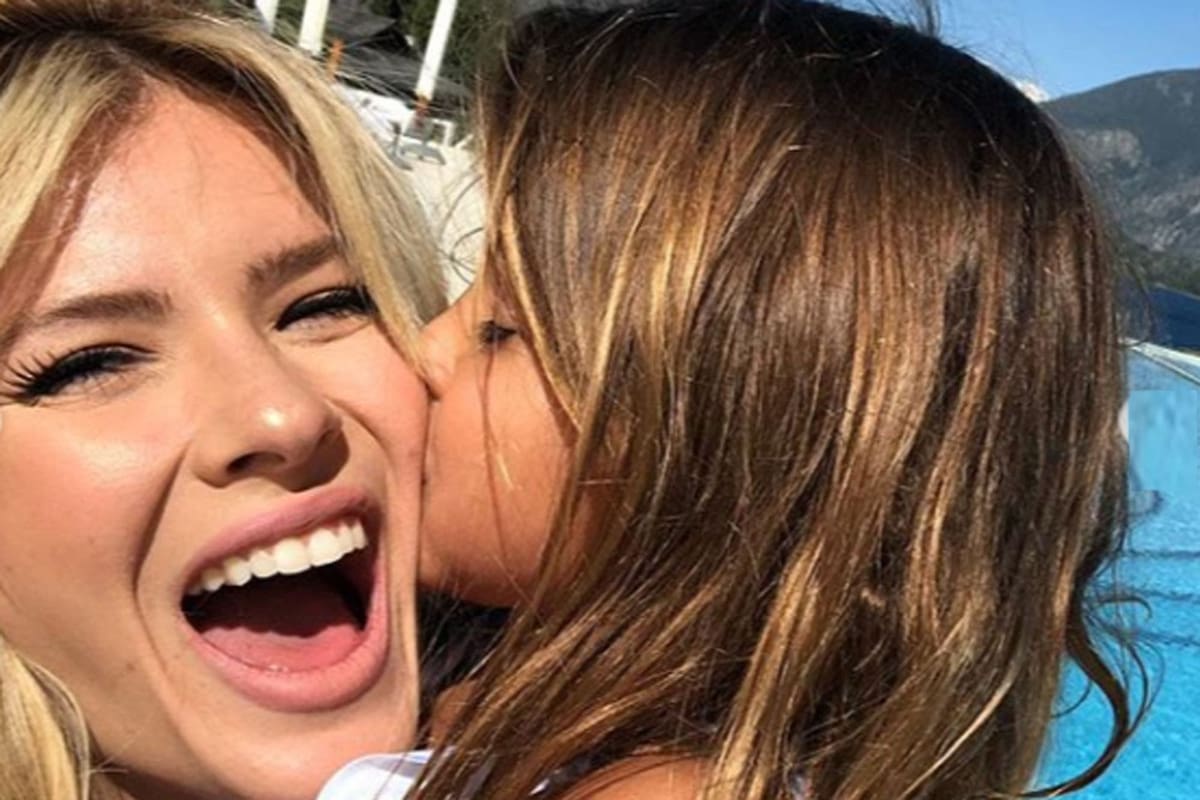 La China Suárez le regaló la coqueta casita de juegos a sus hijas en abril