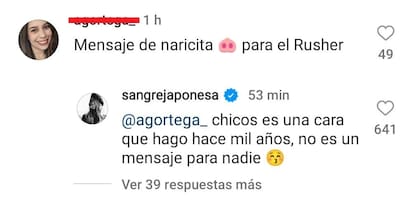 La China Suárez negó tirarle indirectas a Rusherking