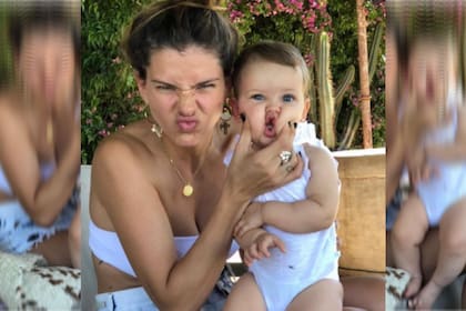 La China Suárez publicó unas tiernas fotos junto a su hija Magnolia